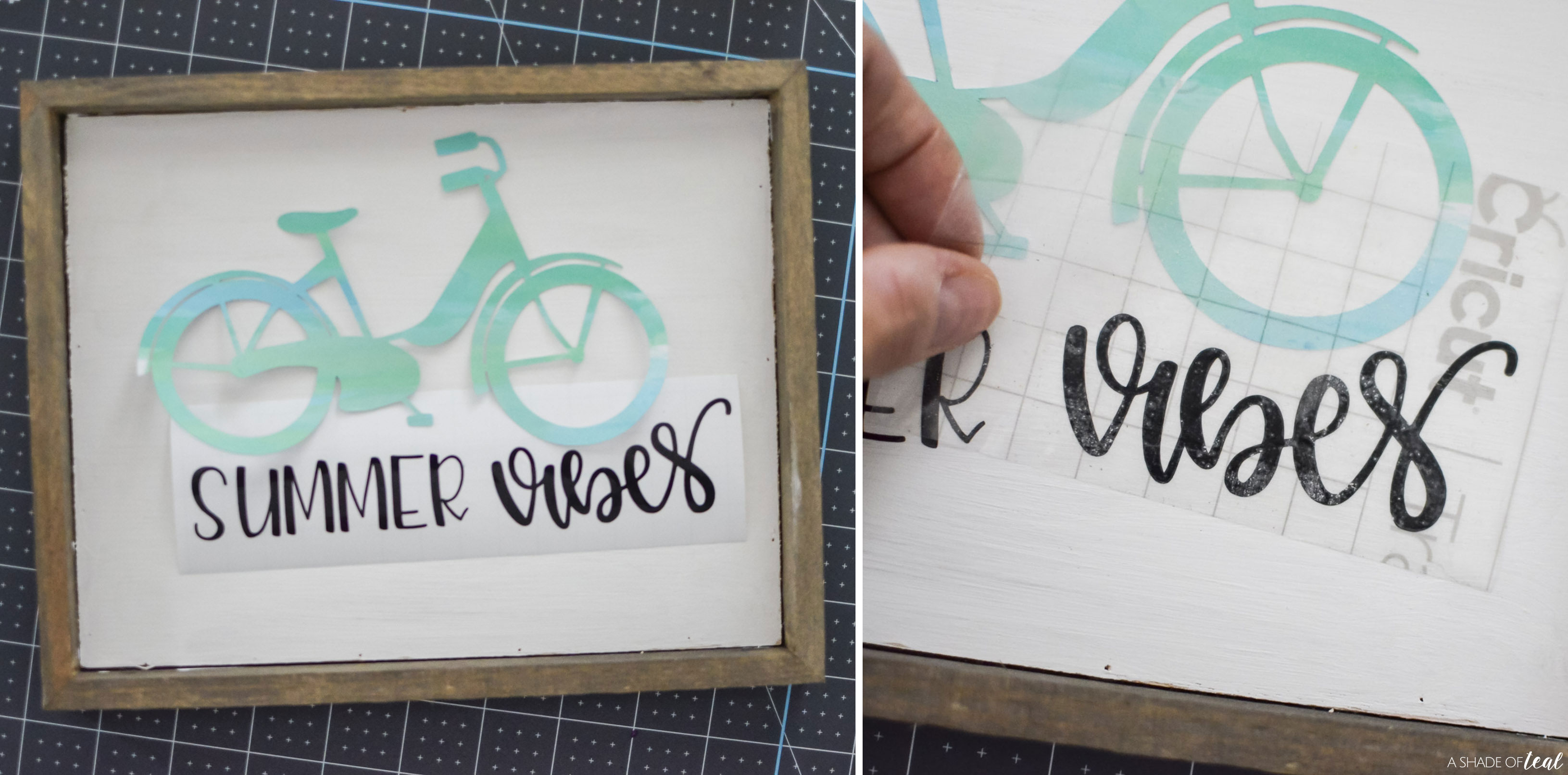 Watercolor Wood Sign with Image Transfer Paper